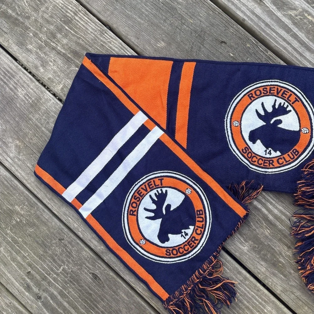 Rosevelt Soccer Club Maine Acrylic Fringe Scarf Double Sided Diehard Scarves